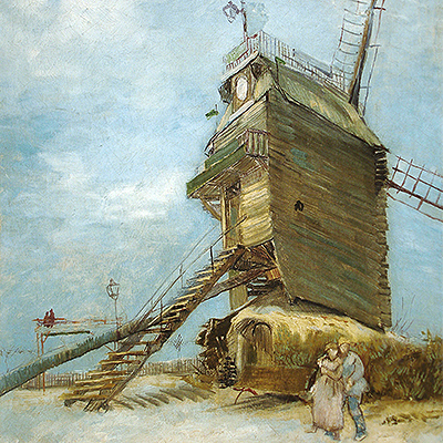 تابلوی نقاشی کارخانه آسیاب اثر ونسان ون گوگ