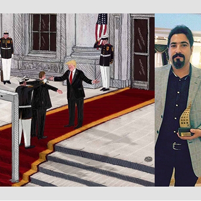 گفت‌وگو با برنده گران‌ترین جایزه کاریکاتور ایران: