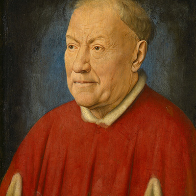 تابلوی نقاشی پرتره نیکولو آلبرگاتی، کاردینال اثر ون ایک (van Eyck)